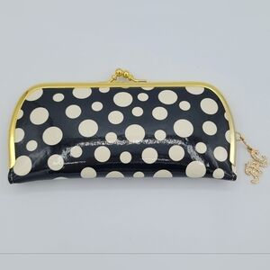 Fifth Avenue Collection Polka Dot Kisslock Wallet Clutch #1472